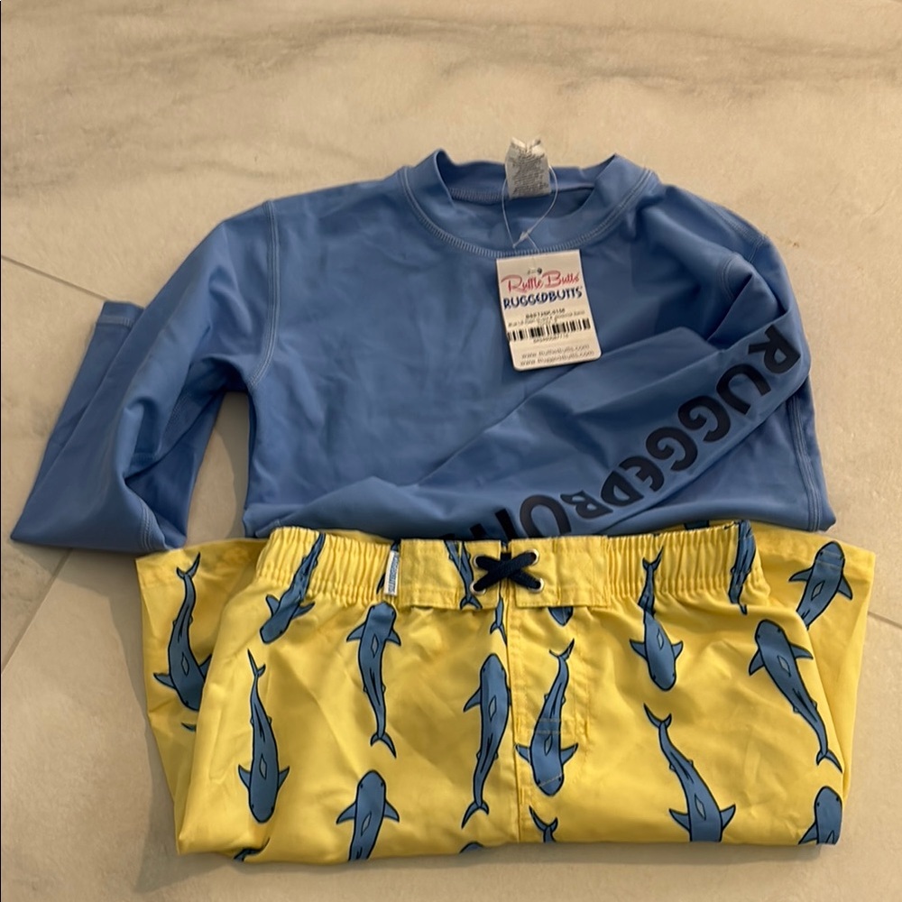 Blue and Yellow Kids Swim Set